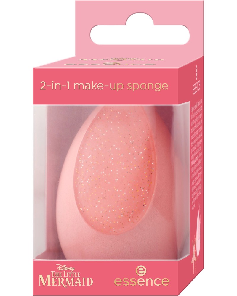 Essence Disney The Little Mermaid 2-in-1 Make-Up Sponge Essence Disney The Little Mermaid 2-in-1 Make-Up Sponge - Гъба за грим 2 в 1 от серията Disney The Little Mermaid - продукт