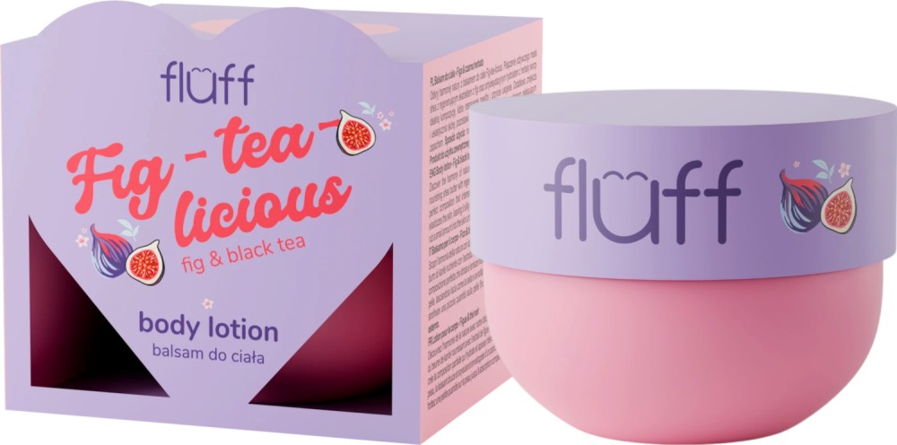 Fluff Superfood Fig-tea-licious Fig & Black Tea Body Lotion Fluff Superfood Fig-tea-licious Fig & Black Tea Body Lotion - Лосион за тяло с аромат на смокиня и черен чай - лосион
