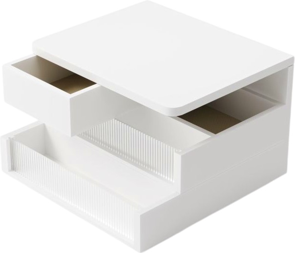 Кутия за бижута и козметика UMBRA Malibu Кутия за бижута и козметика UMBRA Malibu - 24 x 24 x 15 cm, в бял цвят - продукт