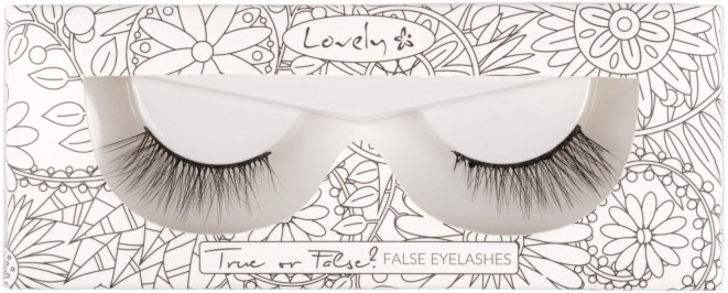 Lovely True or False False Eyelashes Lovely True or False False Eyelashes - Изкуствени мигли в комплект с лепило - продукт