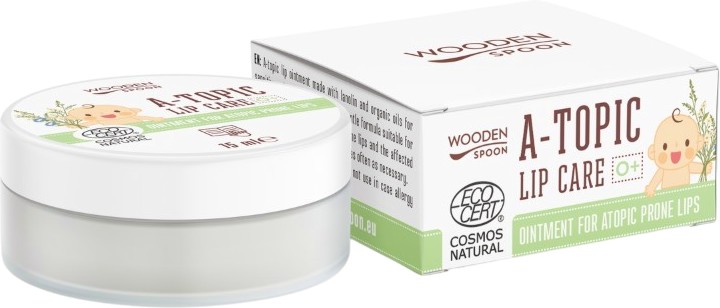 Wooden Spoon A-Topic Lip Care Wooden Spoon A-Topic Lip Care - Натурален мехлем за склонни към атопия устни - продукт