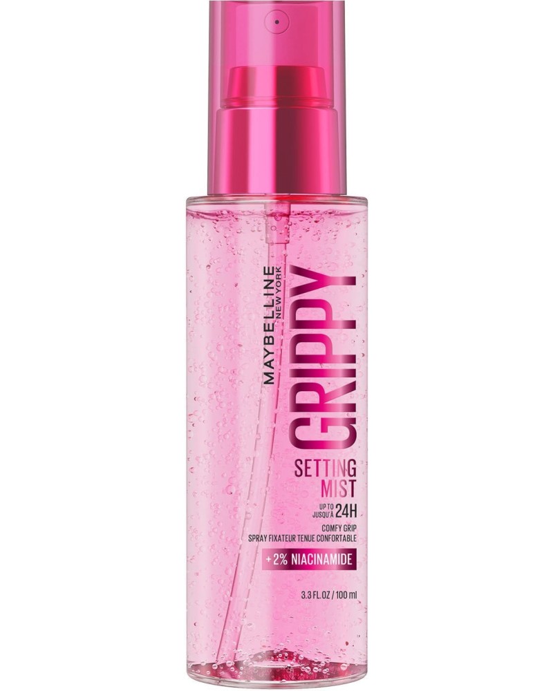 Maybelline Grippy Setting Mist Maybelline Grippy Setting Mist - Хидратиращ и фиксиращ гел-мист за грим с 2% ниацинамид - продукт