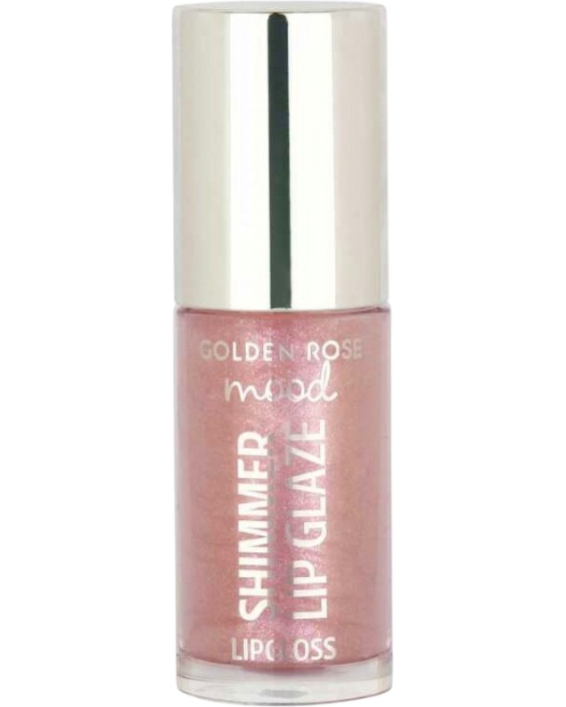 Golden Rose Mood Shimmer Lip Glaze Lipgloss Golden Rose Mood Shimmer Lip Glaze Lipgloss - Гланц за устни с блестящи частици от серията Mood - гланц