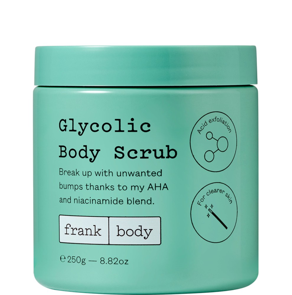 Frank Body Glycolic Body Scrub Frank Body Glycolic Body Scrub - Гликолов скраб за тяло с аромат на евкалипт и мента - продукт