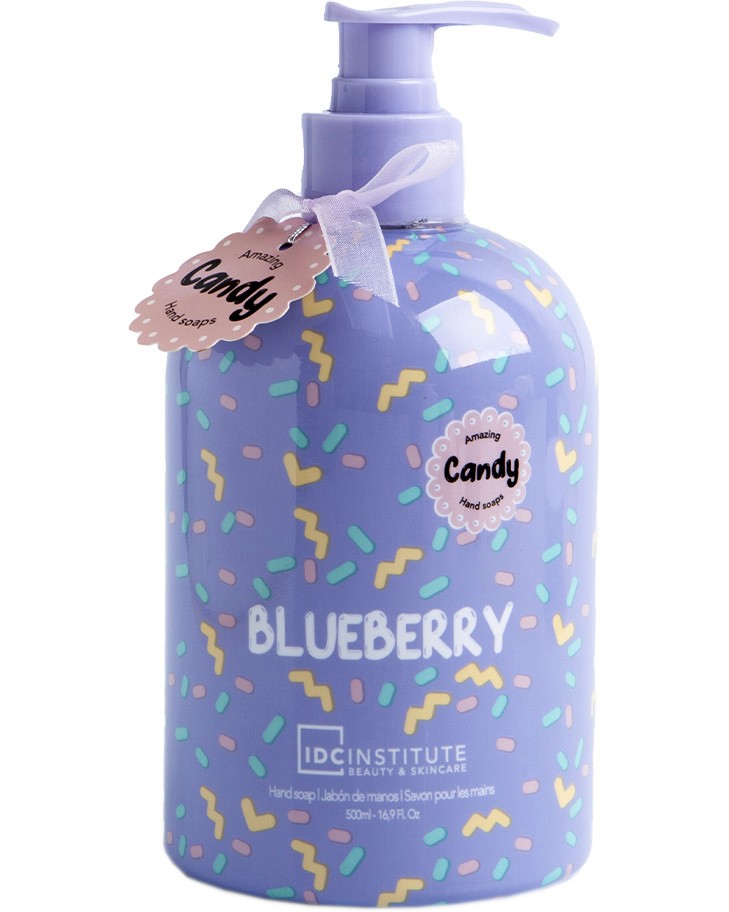 IDC Institute Candy Blueberry Hand Soap IDC Institute Candy Blueberry Hand Soap - Течен сапун с аромат на боровинка - сапун