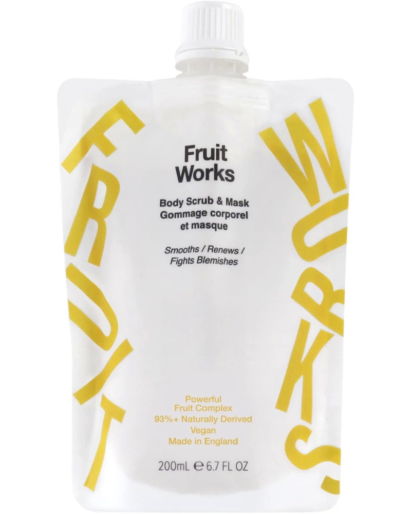 Fruit Works Body Scrub & Mask Fruit Works Body Scrub & Mask - Скраб и маска за тяло 2 в 1 - продукт