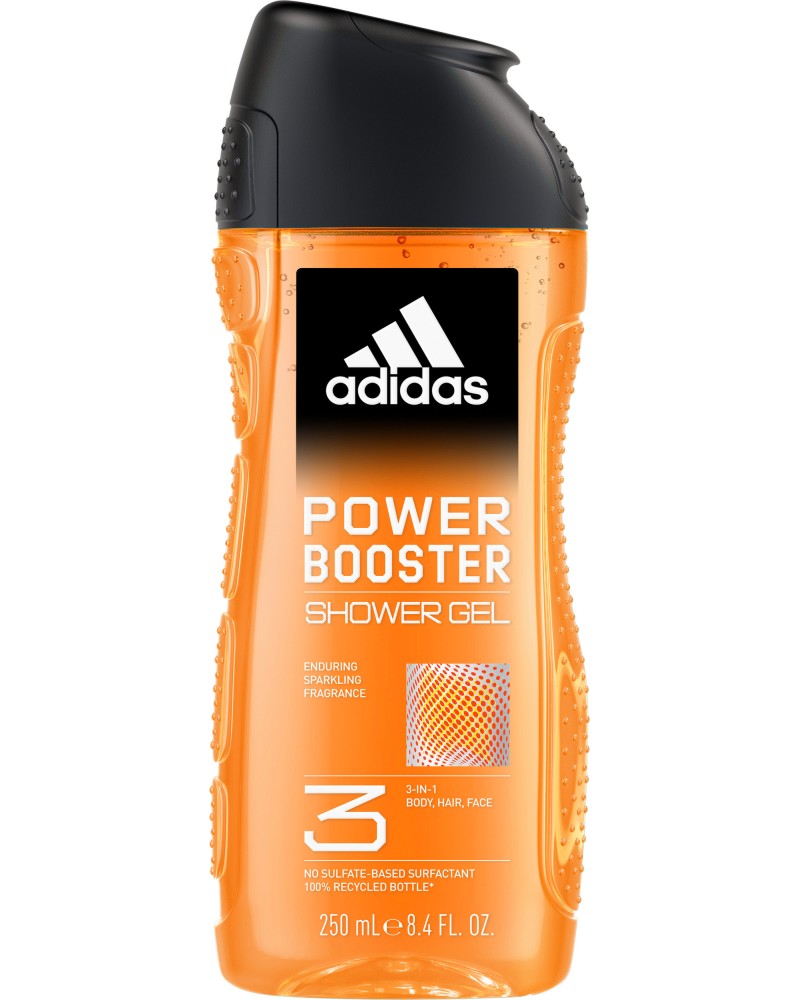 Adidas Men Power Booster Shower Gel -    3  1   Power Booster -  