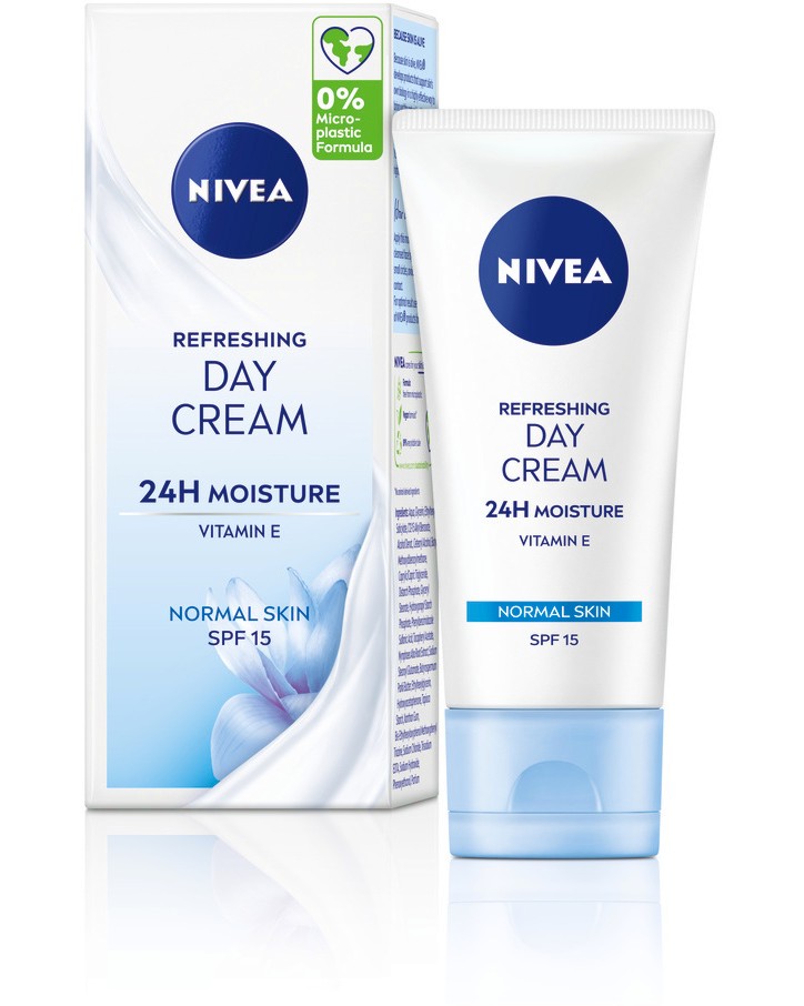 Nivea 24H Moisture Refreshing Day Cream SPF 15 -        - 
