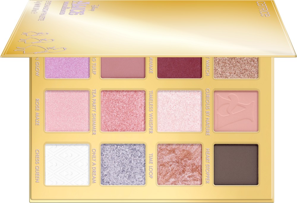 Catrice Disney Alice in Wonderland Eyeshadow Palette C02 In A World Of My Own Catrice Disney Alice in Wonderland Eyeshadow Palette C02 In A World Of My Own - Палитра с 12 цвята сенки за очи от серията Disney Alice in Wonderland - сенки