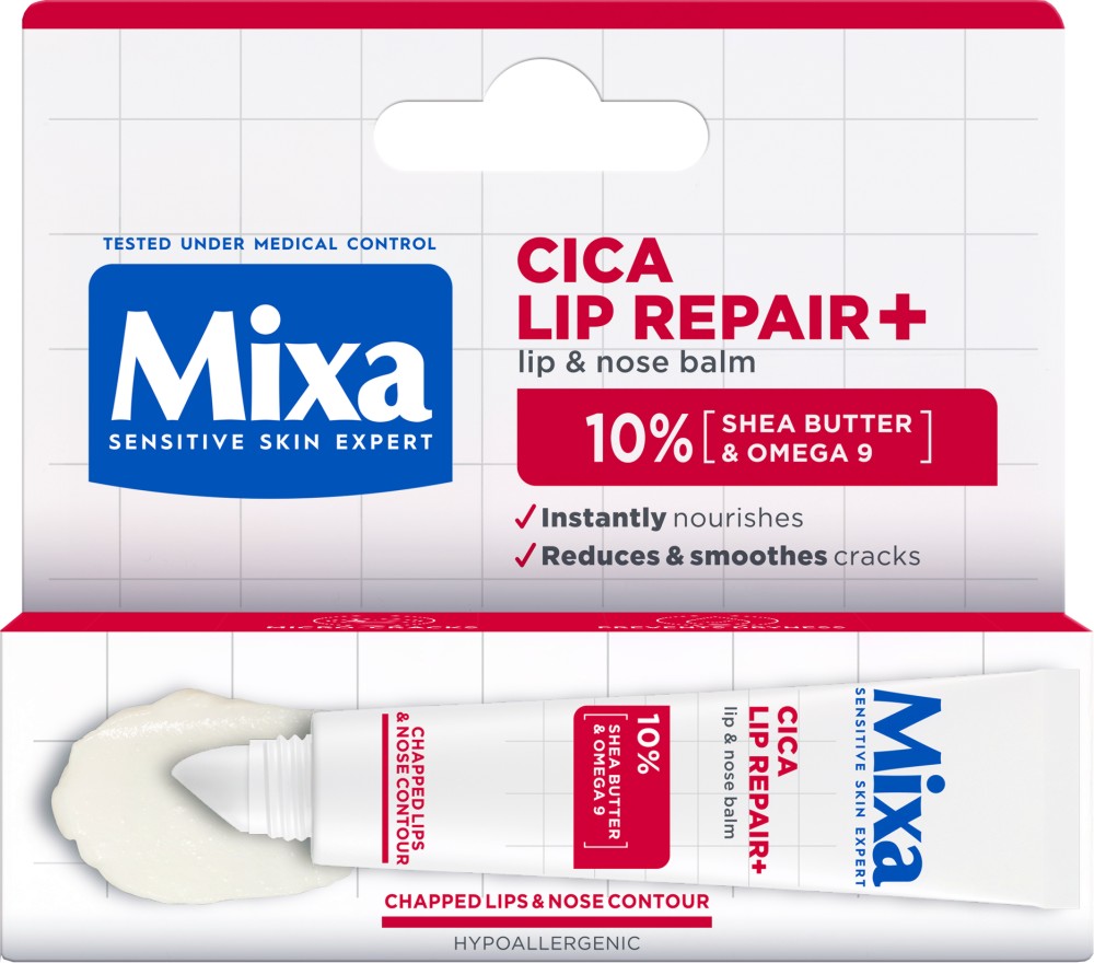 Mixa Cica Lip Repair+ Lip & Nose Balm - ������ �� ����� � ������ ����� ���� � 10% ����� �� ��� � �����-9 ������ �������� - ������