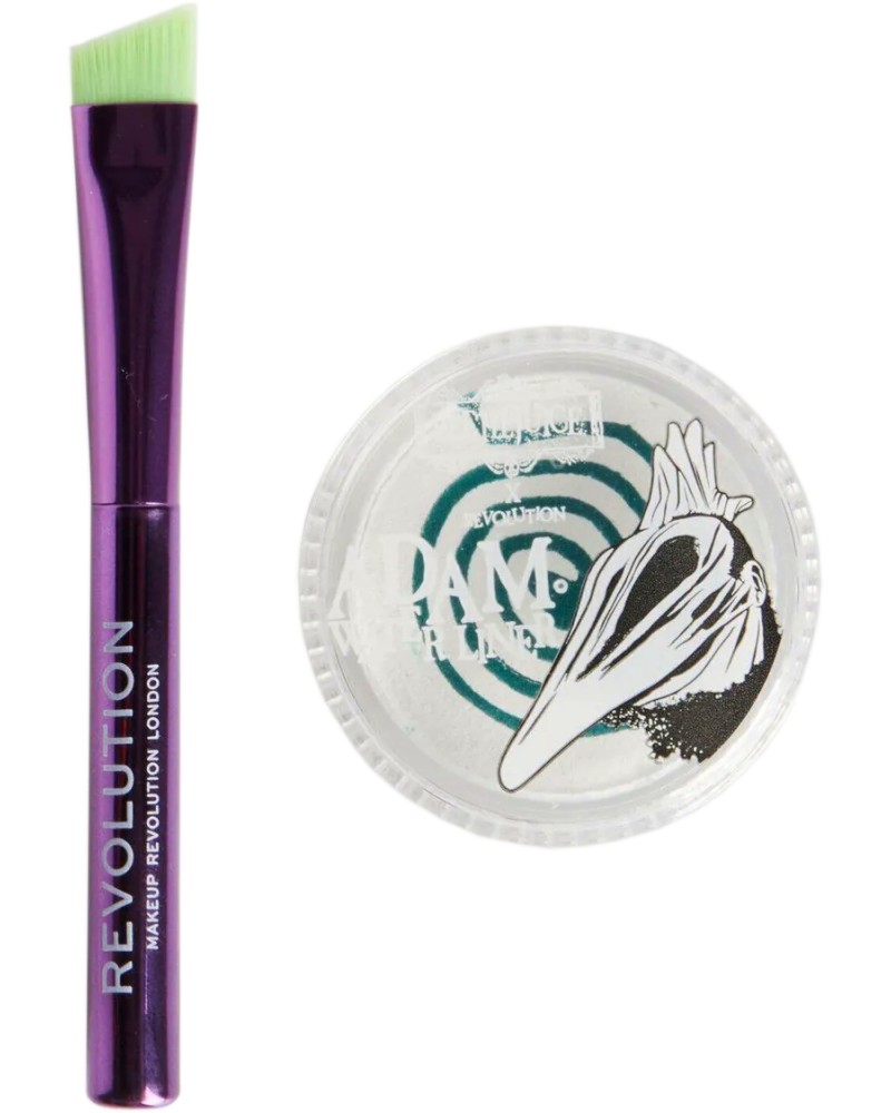 Makeup Revolution X Beetlejuice Water Liner Makeup Revolution X Beetlejuice Water Liner - Водна очна линия с четка - очна линия
