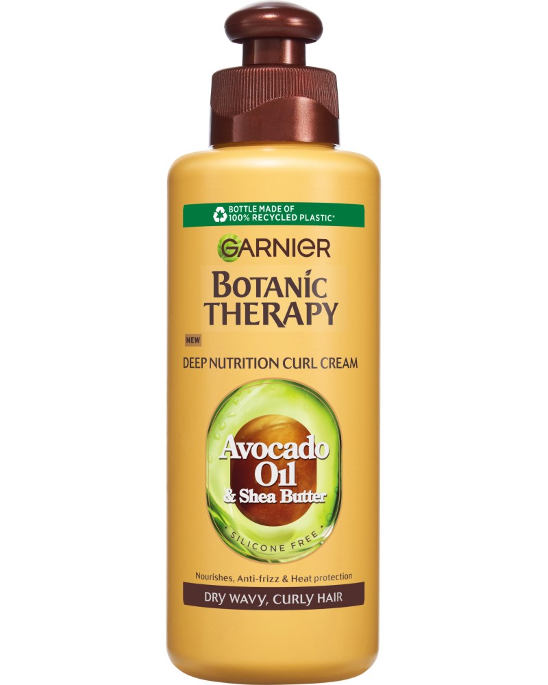 Garnier Botanic Therapy Avocado Oil Deep Nutrition Curl Cream -         Avocado Oil & Shea Butter - 