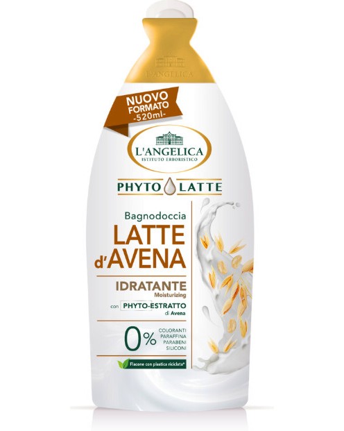 L'Angelica Phyto Latte Oat Milk Bath & Shower Gel L'Angelica Phyto Latte Oat Milk Bath & Shower Gel - Душ гел и пяна за вана 2 в 1 с мляко от овес от серията Phyto Latte - душ гел