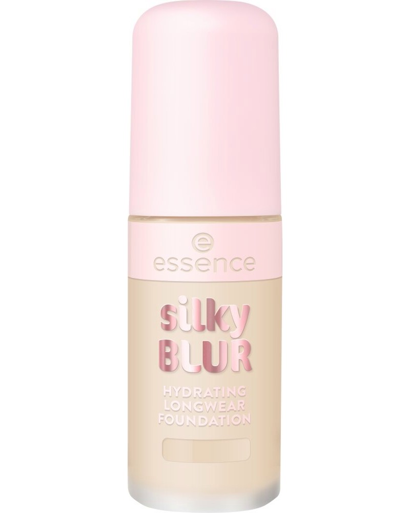 Essence Silky Blur Hydrating Longwear Foundation Essence Silky Blur Hydrating Longwear Foundation - Дълготраен фон дьо тен за гладък и естествен матов завършек - фон дьо тен
