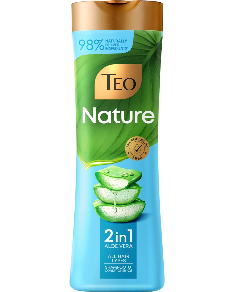 Teo Nature Aloe Vera 2 in 1 Shampoo & Conditioner -    2  1       Nature - 