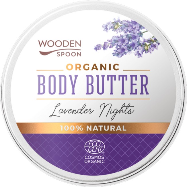 Wooden Spoon Lavender Nights Organic Body Butter Wooden Spoon Lavender Nights Organic Body Butter - Био масло за тяло с аромат на лавандула - масло