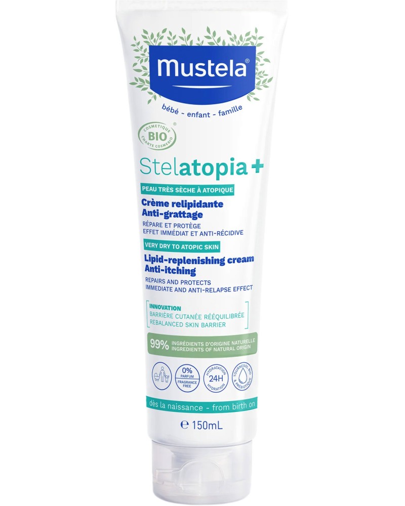 Mustela Stelatopia+ Lipid-Replenishing Cream -          Stelatopia - 