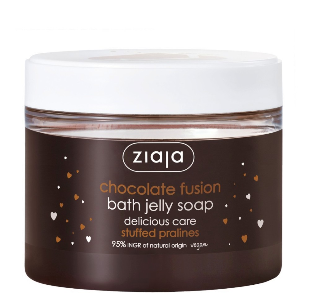 Ziaja Delicious Care Chocolate Fusion Bath Jelly Soap -             Delicious Care - 