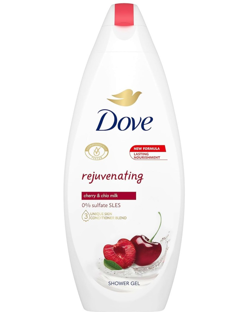 Dove Rejuvenating Cherry & Chia Milk Shower Gel -           -  