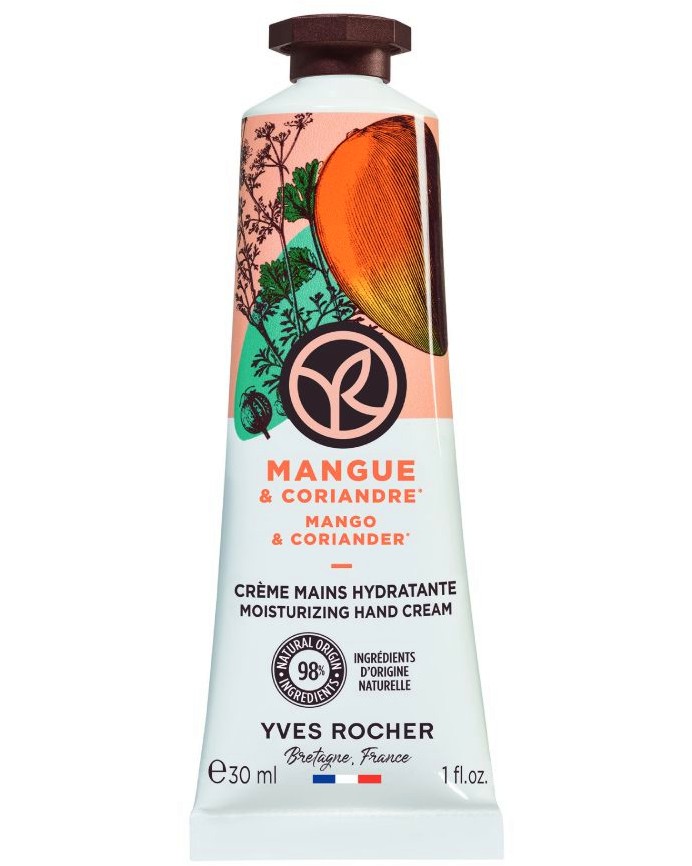 Yves Rocher Mango & Coriander Hand Cream -             Mango & Coriander - 