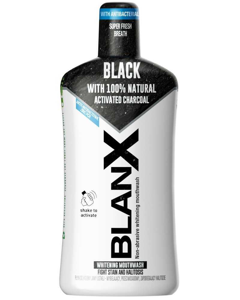 BlanX Black Mouthwash -       - 