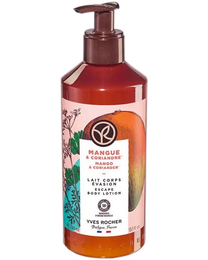 Yves Rocher Mango & Coriander Escape Body Lotion - ������ �� ���� � ������ �� ����� � ��������� �� ������� Mango & Coriander - ������