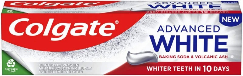 Colgate Advanced White Baking Soda & Volcanic Ash -     -   