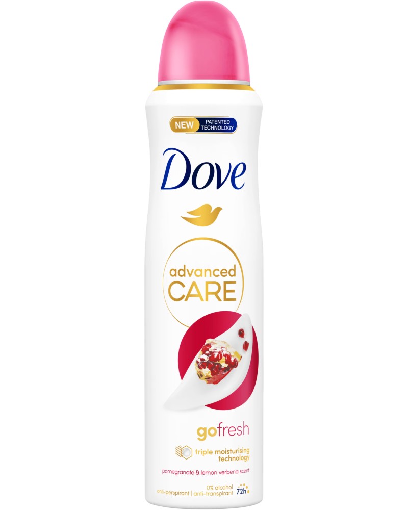 Dove Go Fresh Pomegrante & Verbena Lemon Anti-Perspirant -      Go Fresh - 