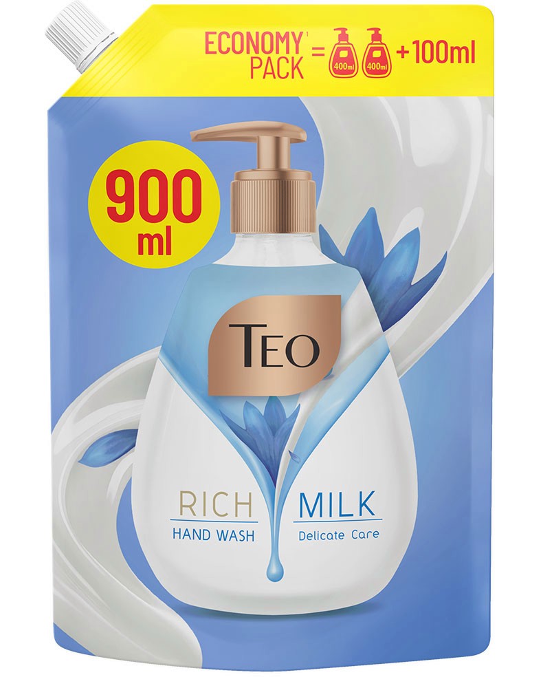 Teo Rich Milk Delicate Care Teo Rich Milk Delicate Care - Пълнител за течен сапун от серията Rich Milk - сапун