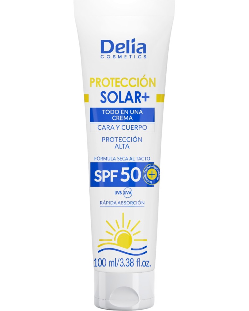 Delia Sun Protection Cream Solar+ SPF 50 -       - 