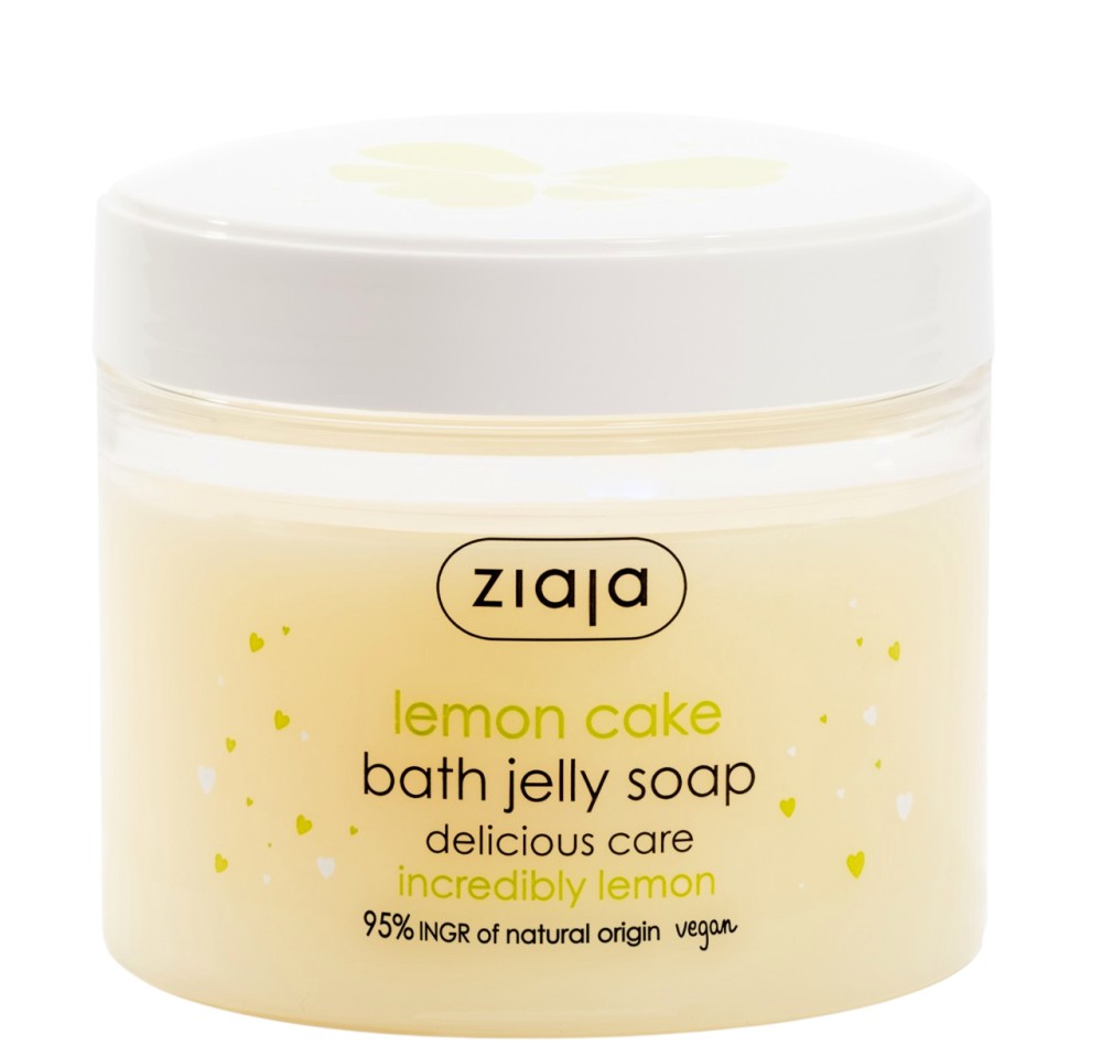 Ziaja Delicious Care Lemon Cake Bath Jelly Soap Ziaja Delicious Care Lemon Cake Bath Jelly Soap - Желе за вана и душ с аромат на лимонов пай от серията Delicious Care - продукт