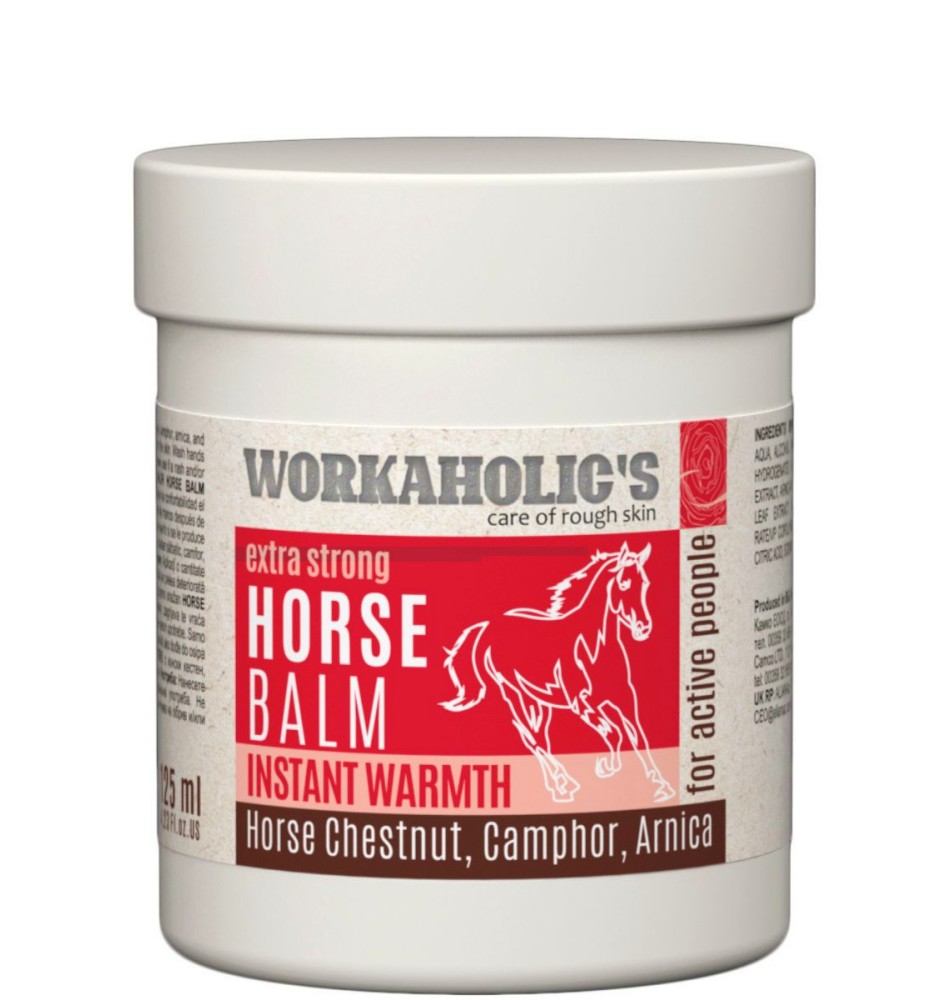 Workaholic's Extra Strong Instant Warmth Horse Balm -       ,    - 