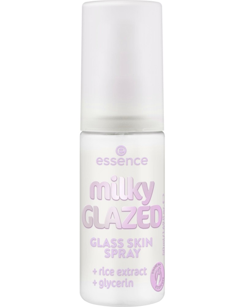 Essence Milky Glazed Glass Skin Spray Essence Milky Glazed Glass Skin Spray - Спрей за лице за свеж, стъклен блясък - продукт