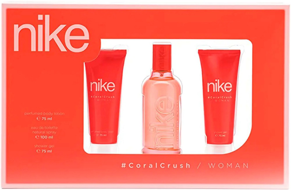 Подаръчен комплект Nike Next Gen Coral Crush Подаръчен комплект Nike Next Gen Coral Crush - Дамски парфюм, душ гел и лосион за тяло - продукт