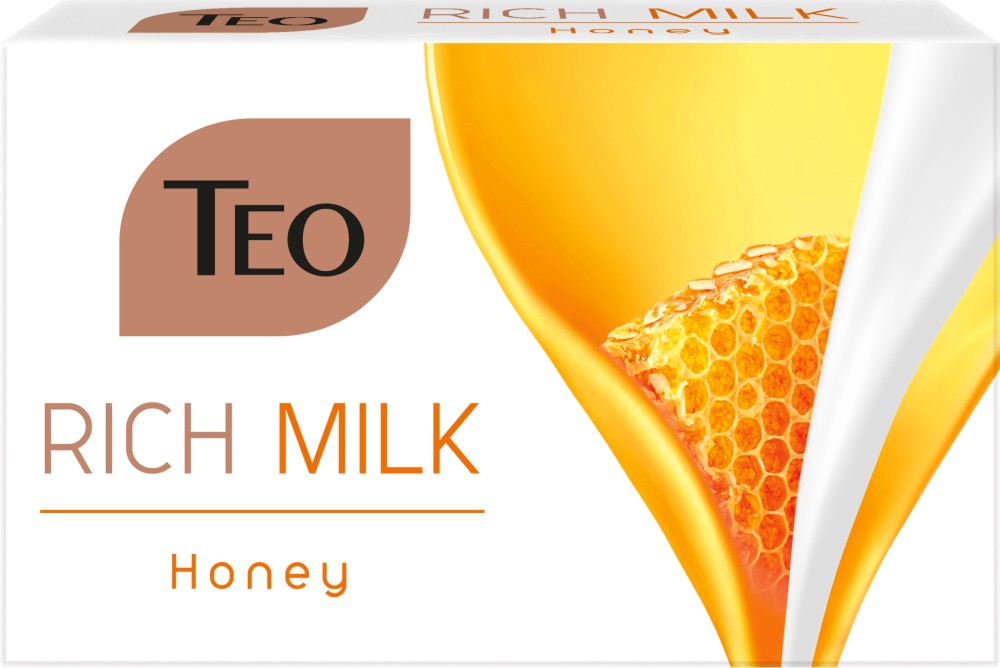 Teo Rich Milk Honey Soap Teo Rich Milk Honey Soap - Тоалетен сапун с аромат на мед от серията Rich Milk - сапун