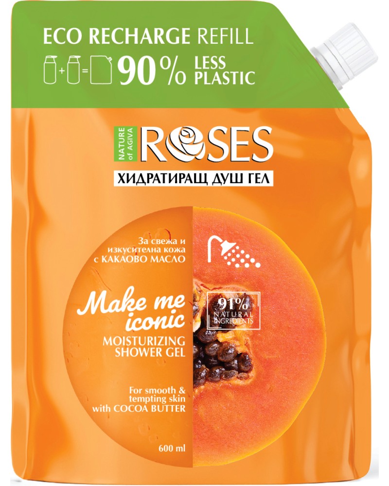 Nature of Agiva Roses Make Me Iconic Shower Gel - �������� �� ���������� ��� ��� � ����� �� ������� Roses - ��� ���