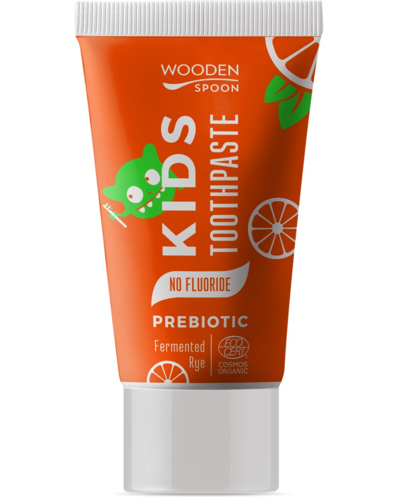 Wooden Spoon Kids Prebiotic Toothpaste - ��� ������ ����� �� ���� � ��������� � ���� �� �������� - ����� �� ����