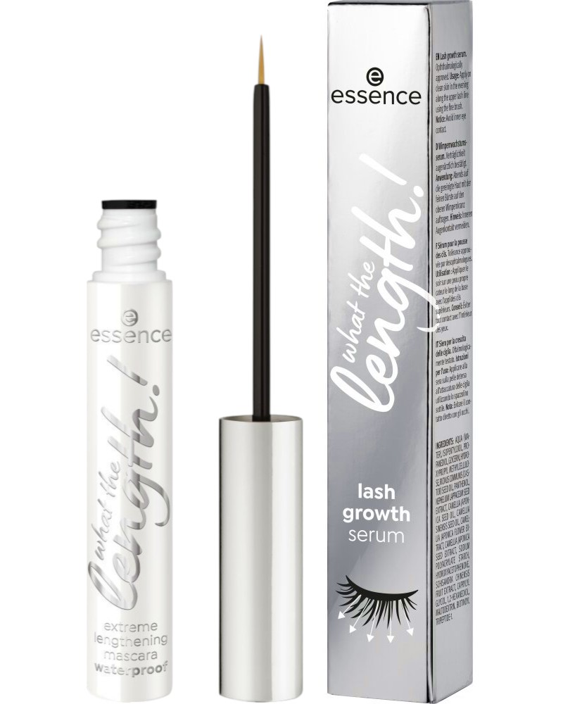 Essence What The Length! Lash Growth Serum Essence What The Length! Lash Growth Serum - Прозрачен серум за растеж на мигли - серум