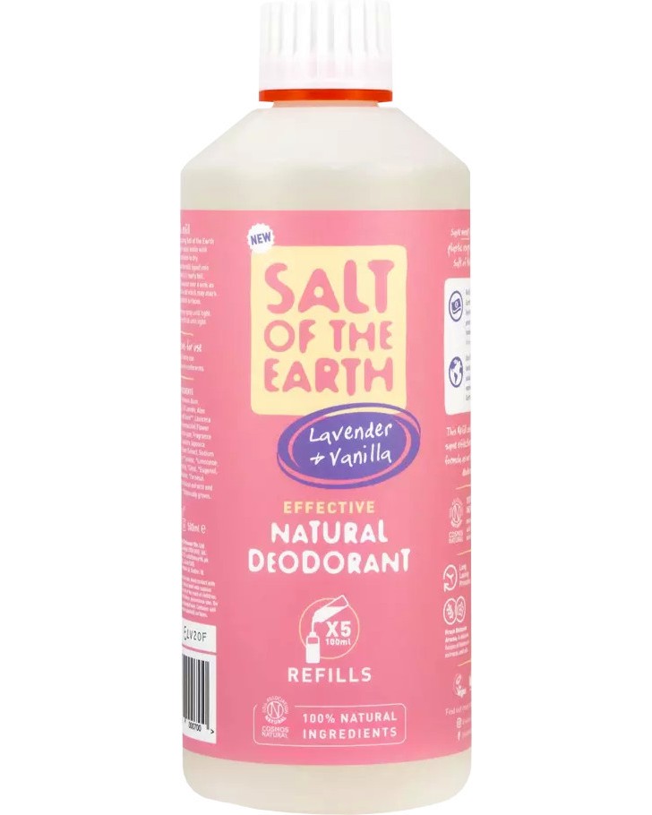 Salt Of The Earth Lavender & Vanilla Natural Deodorant Refill -           - 