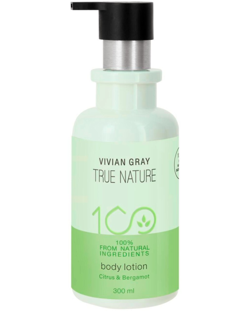 Vivian Gray Citrus & Bergamot Body Lotion Vivian Gray Citrus & Bergamot Body Lotion - Лосион за тяло с цитруси и бергамот от серията True Nature - лосион