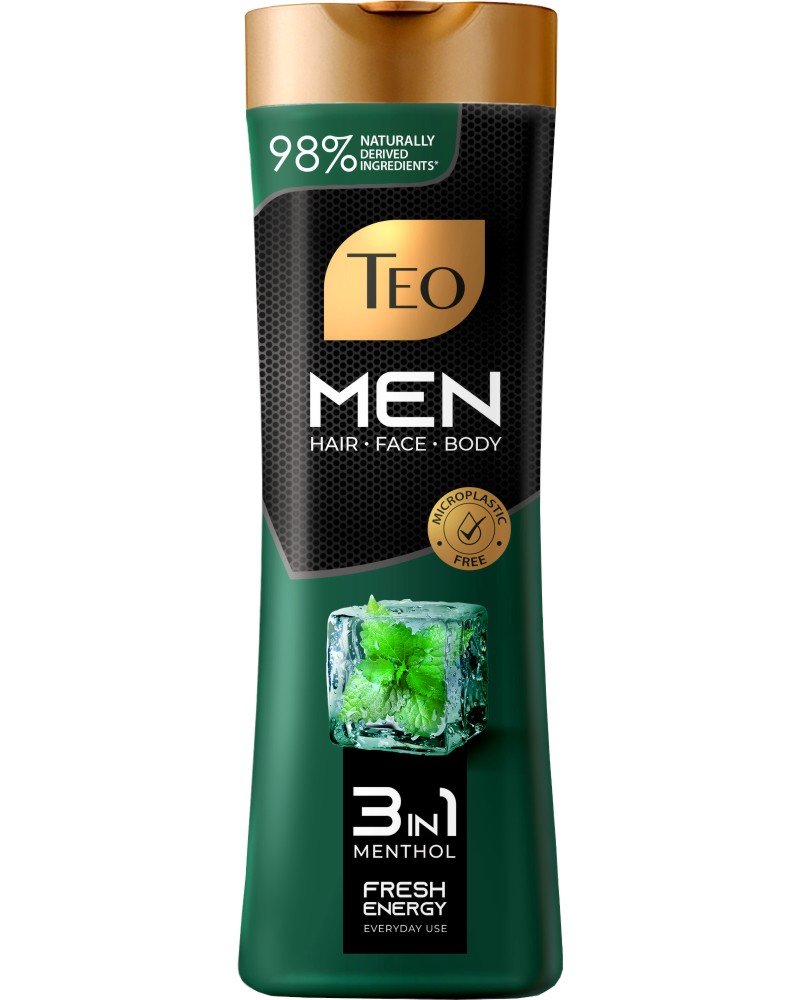 Teo Men 3 in 1 Menthol Shampoo -   3  1  ,    - 