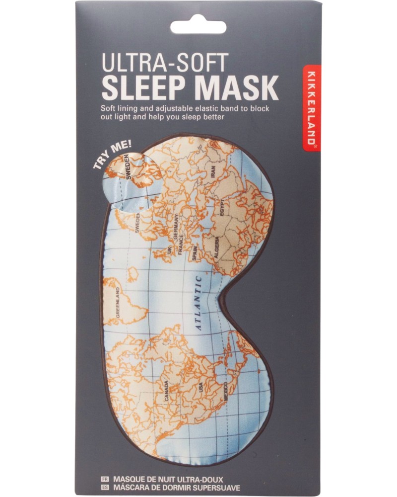Маска за сън Kikkerland Maps Маска за сън Kikkerland Maps - маска