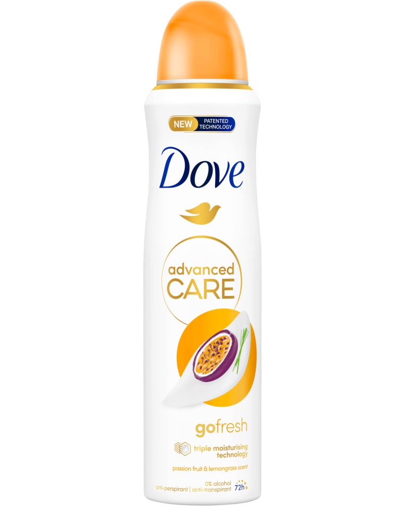 Dove Go Fresh Passion Fruit & Lemongrass Anti-Perspirant -       Go Fresh - 