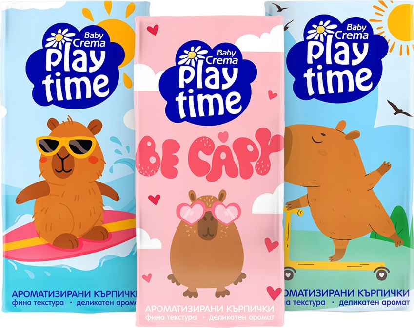 ����� �������� Baby Crema - 6 ��������� x 10 �������� �� ������� Play Time - �������