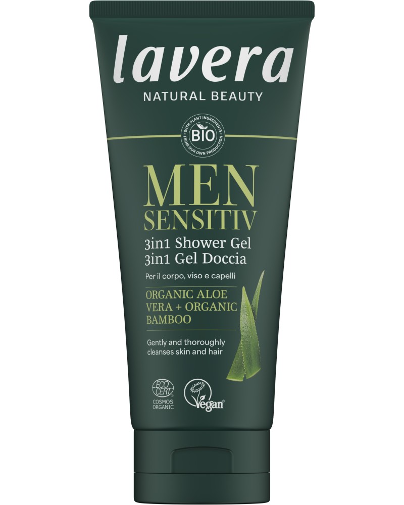 Lavera Men Sensitiv Shower Gel  - ��� ��� ��� �� ���� �� ����, ���� � ���� �� ������� Men Sensitiv - ��� ���