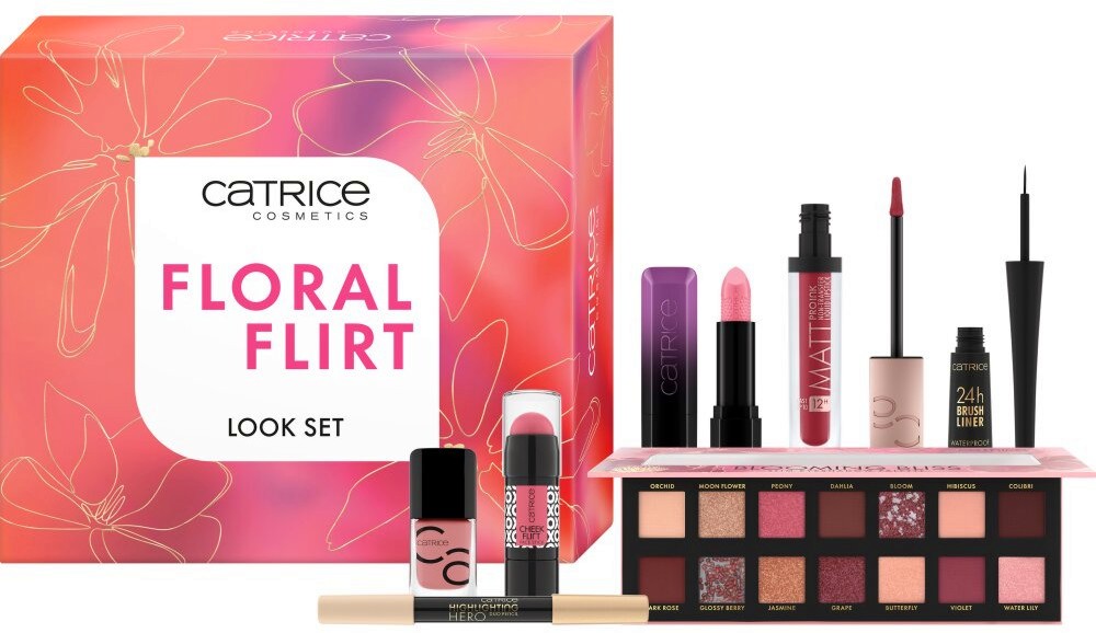 Catrice Floral Flirt Look Set Catrice Floral Flirt Look Set - Комплект с гримове - продукт