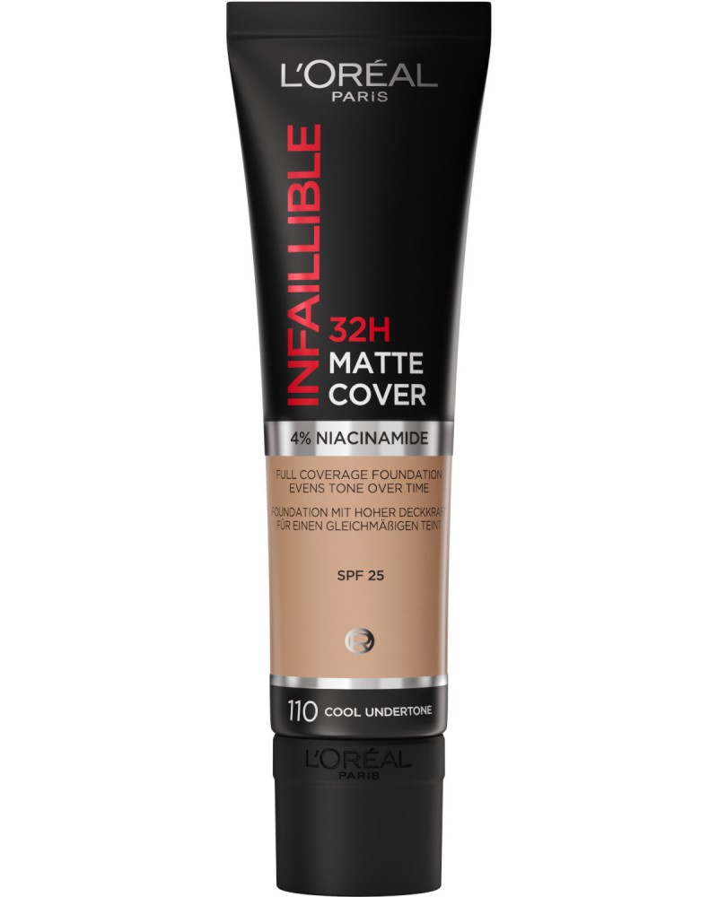 L'Oreal Infaillible 32H Matte Cover Foundation SPF 25 -          Infallible -   