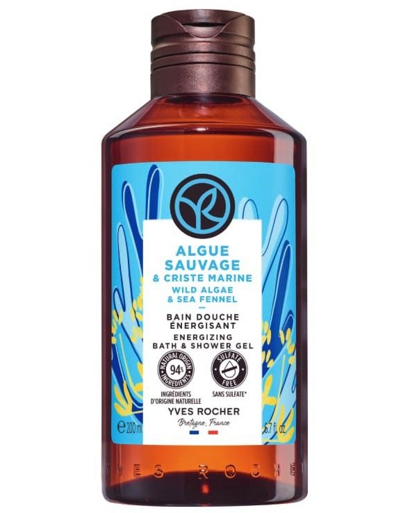 Yves Rocher Wild Algae & Sea Fennel Bath & Shower Gel - ��� ��� � ���� �� ���� � ������ �� ��������� � ������ ����� �� ������� Wild Algae & Sea Fennel - ��� ���
