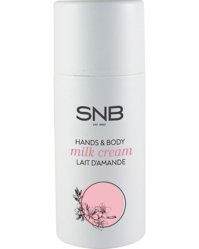 SNB Lait dAmande Hands & Body Milk Cream -            -   