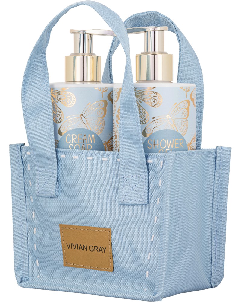 Подаръчен комплект Vivian Gray Blue Butterfly Подаръчен комплект Vivian Gray Blue Butterfly - Течен сапун и душ гел - продукт
